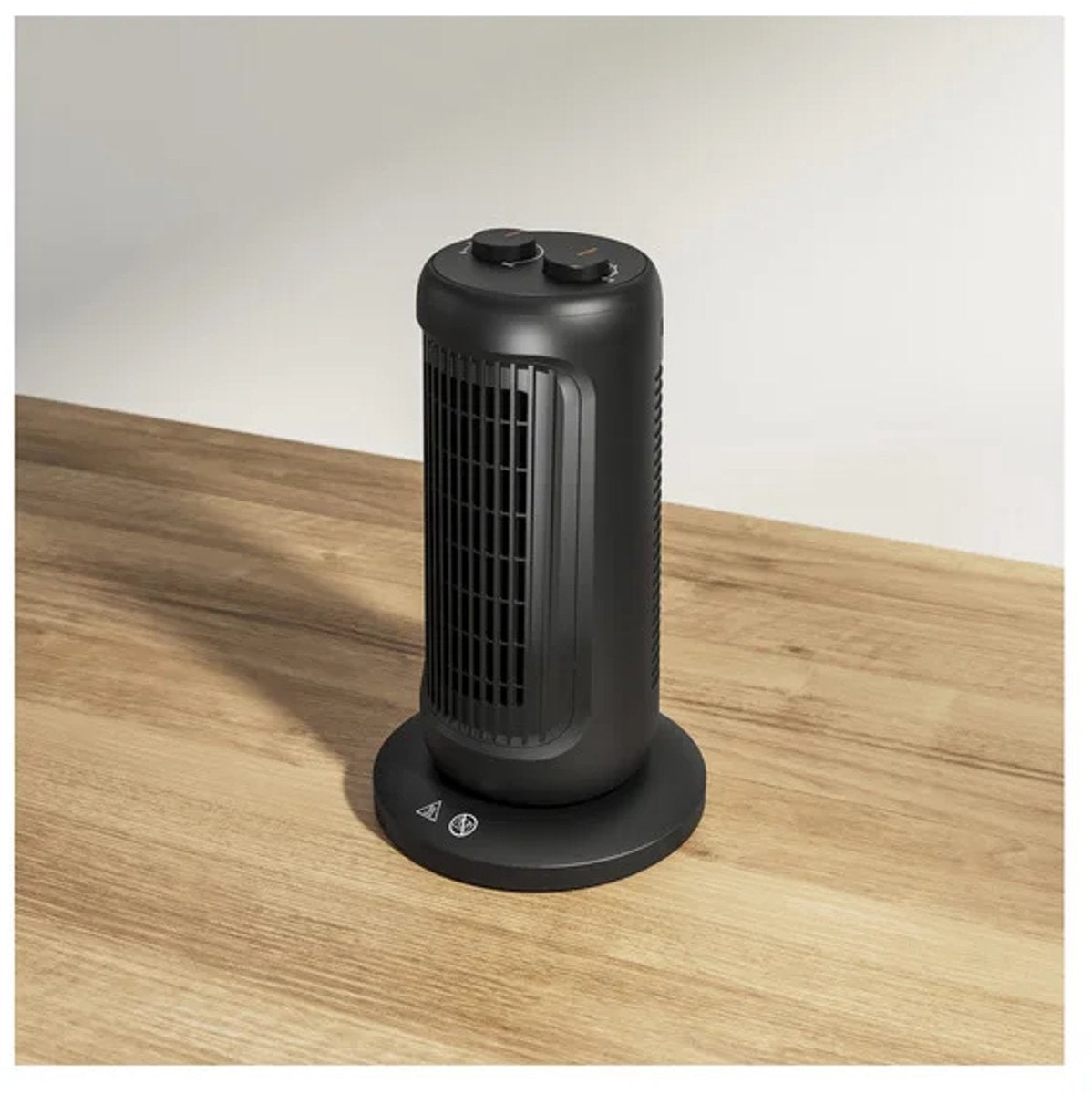 SILVERCREST® Torenventilator 1500 W - 2 Vermogensniveaus - Individueel regelbare temperatuurinstelling - Kantel en oververhittingsbeveiliging voor meer veiligheid - Met kabelopwikkeling