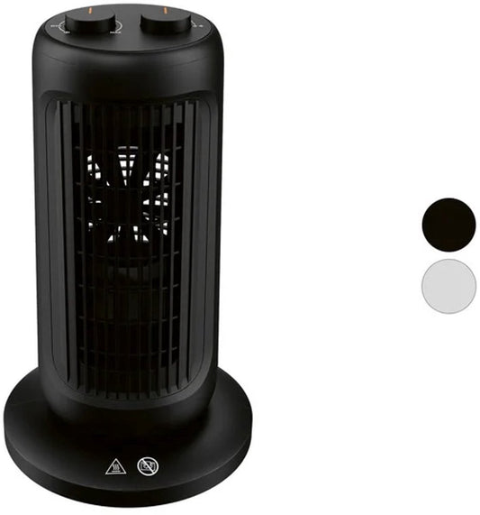 SILVERCREST® Torenventilator 1500 W - 2 Vermogensniveaus - Individueel regelbare temperatuurinstelling - Kantel en oververhittingsbeveiliging voor meer veiligheid - Met kabelopwikkeling