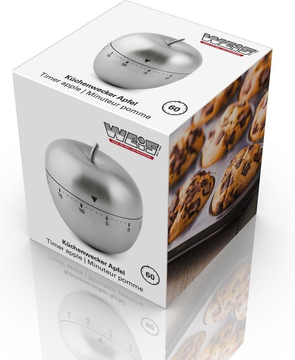 Weis Kookwekker - Appel - RVS-60 min