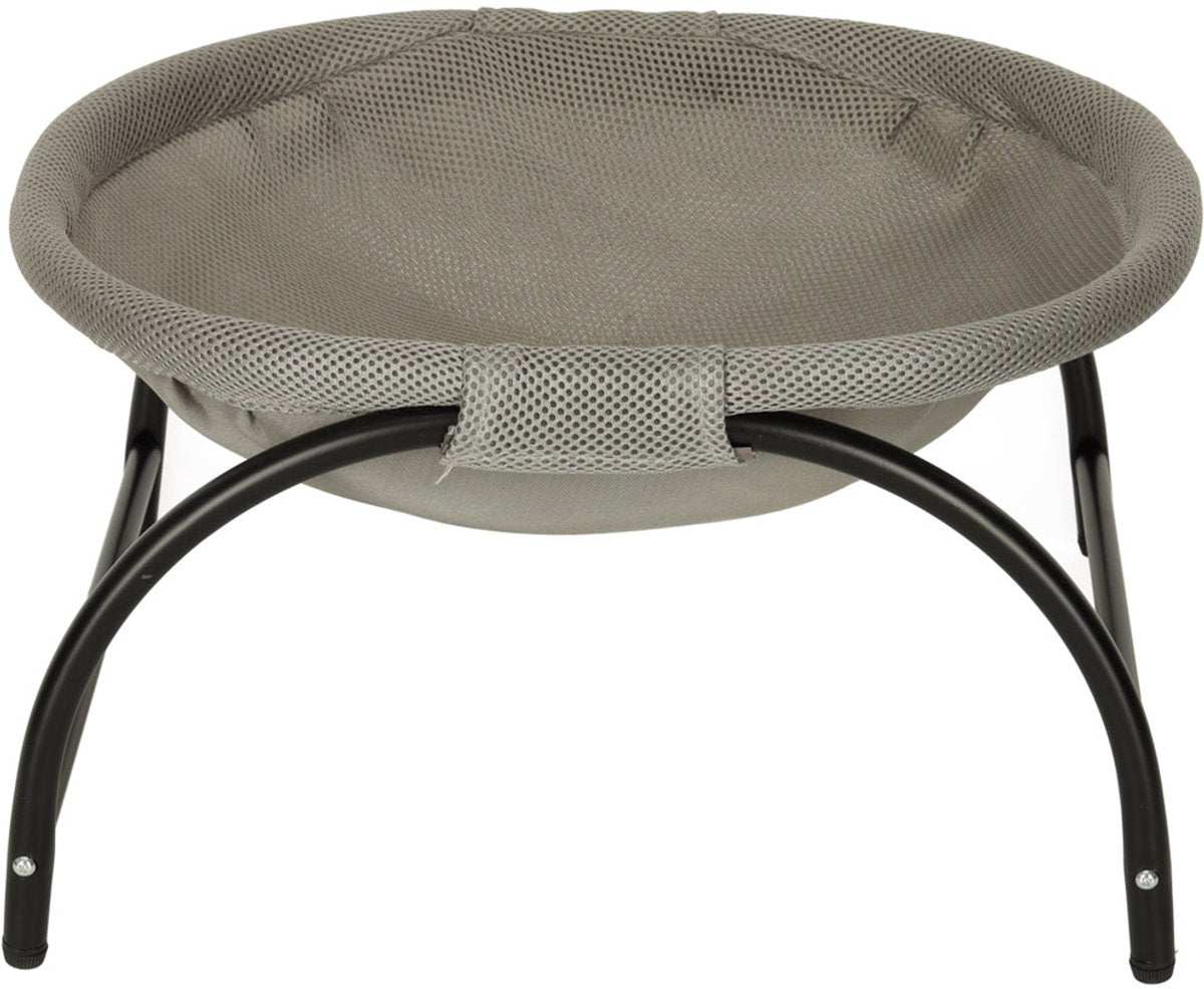 Kattenhangmat op Pootjes – Afmetingen 44 × 33 × 4 cm,Verhoogd Kattenbed Nestvorm – Ademend & Comfortabel – Voor Binnen, Buiten & Reizen