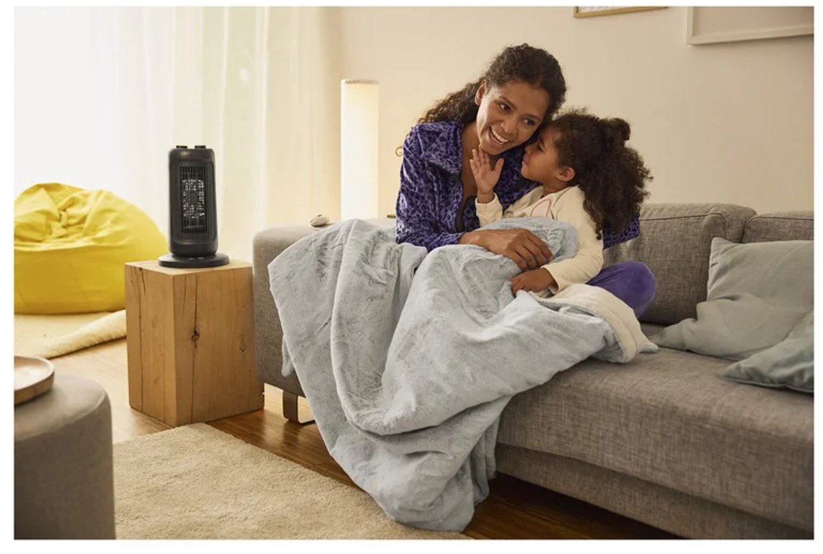 SILVERCREST® Torenventilator 1500 W - 2 Vermogensniveaus - Individueel regelbare temperatuurinstelling - Kantel en oververhittingsbeveiliging voor meer veiligheid - Met kabelopwikkeling